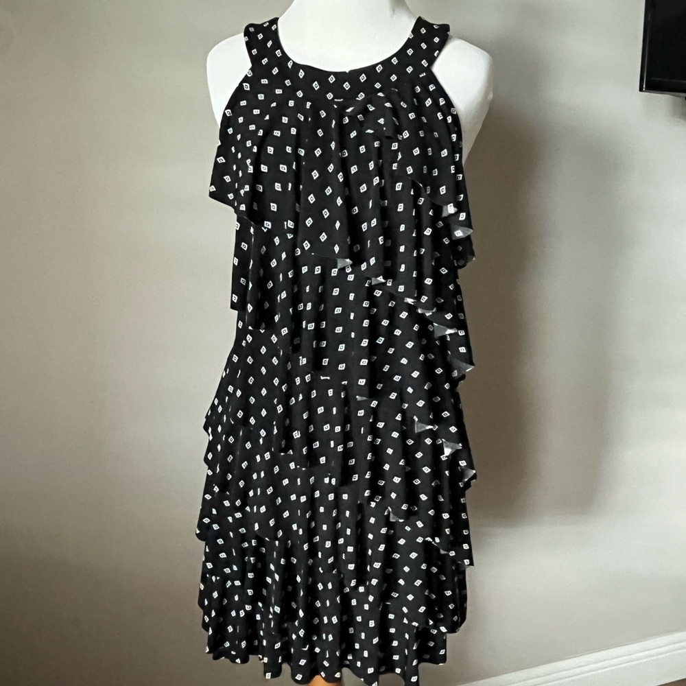 WHBM Layered Ruffle Dress